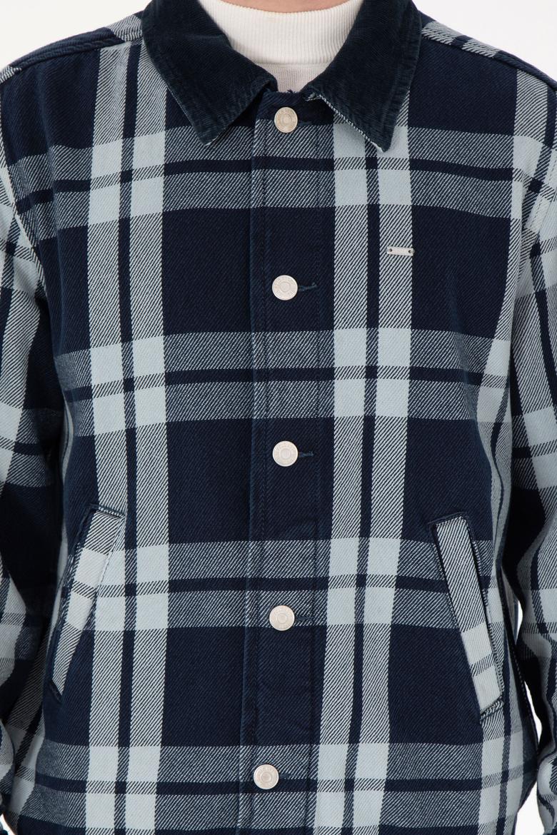 Erkek Açık Mavi Jean Gömlek - 50289480006