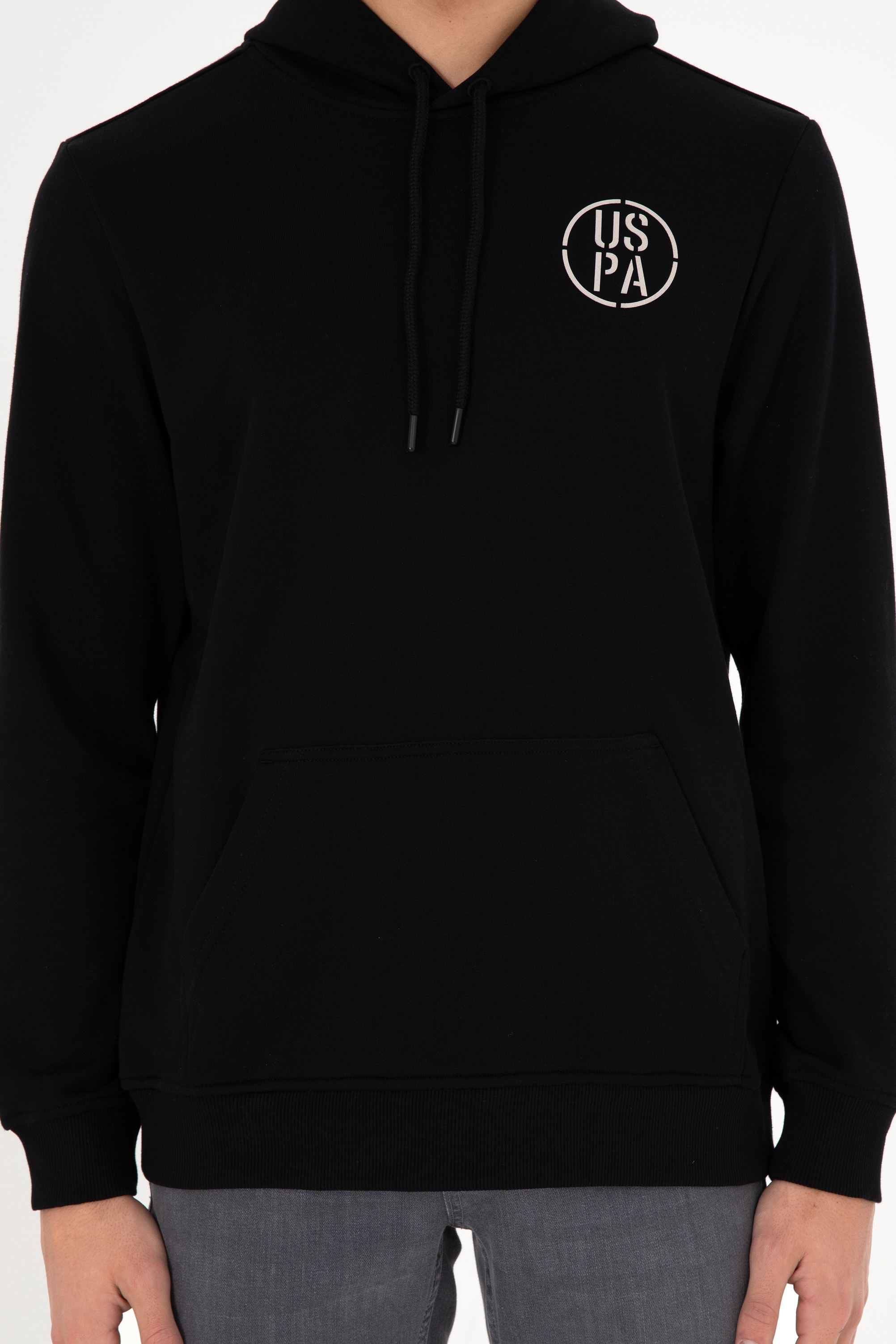 Erkek Siyah Sweatshirt - Image 7