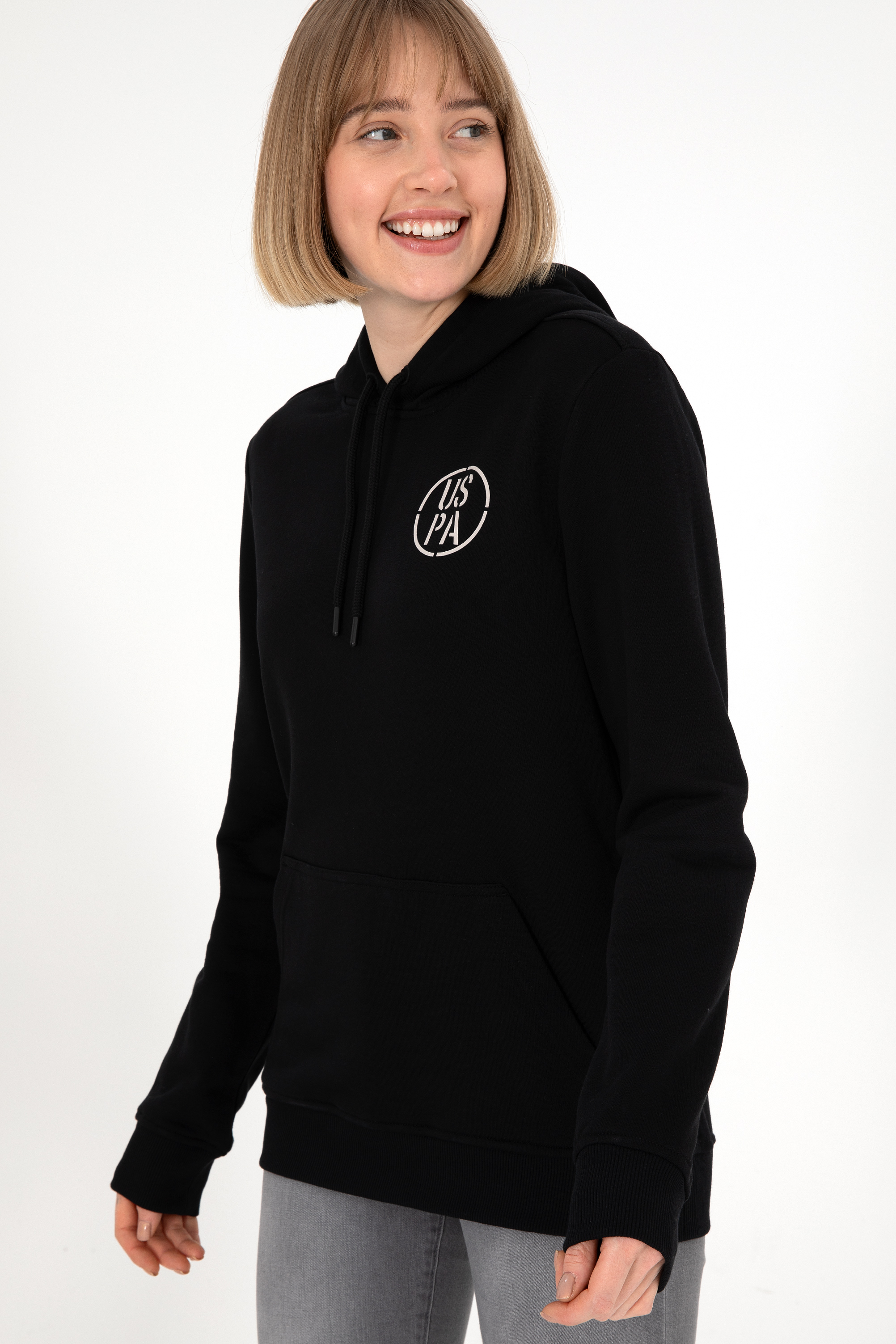Erkek Siyah Sweatshirt - Image 3