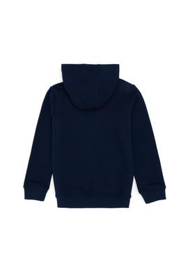 Erkek Çocuk Fermuarlı Kapüşonlu Basic Lacivert Sweatshirt - 50293472039