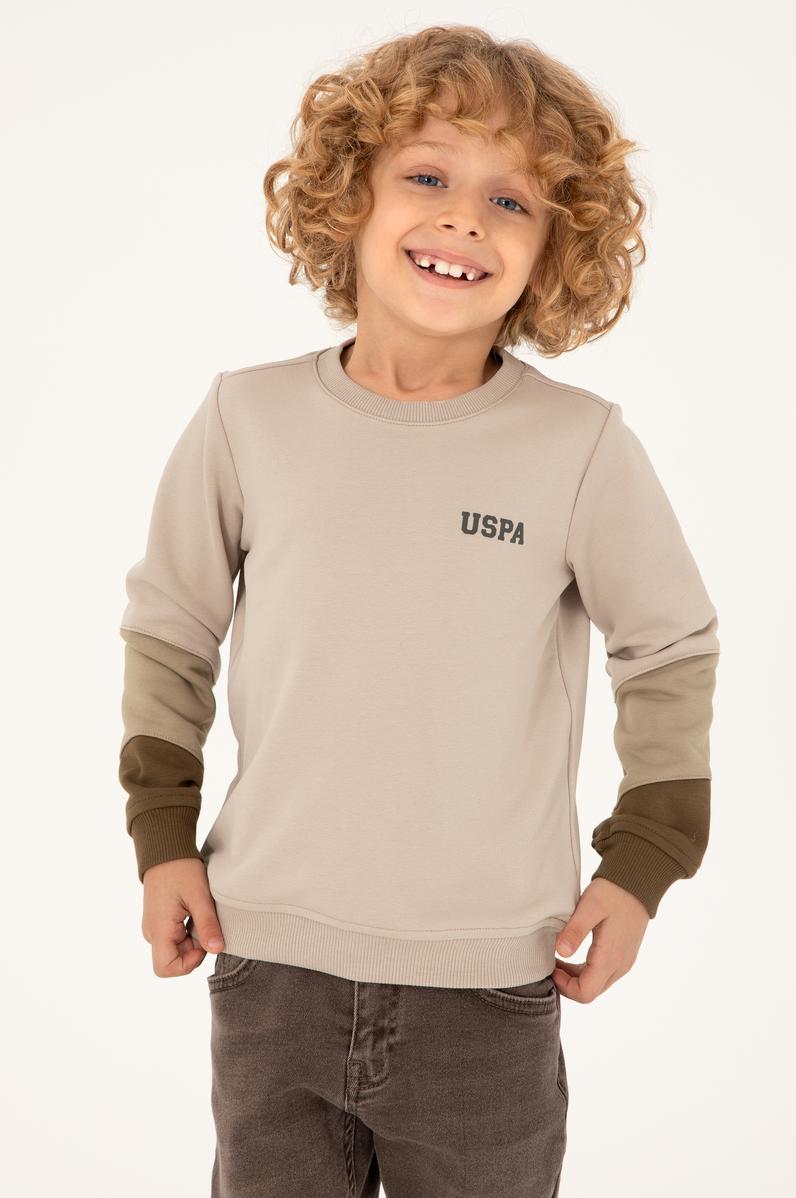 Erkek Çocuk Taş Bisiklet Yaka Sweatshirt