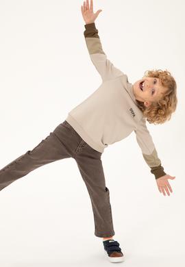 Erkek Çocuk Taş Bisiklet Yaka Sweatshirt - 50293604019