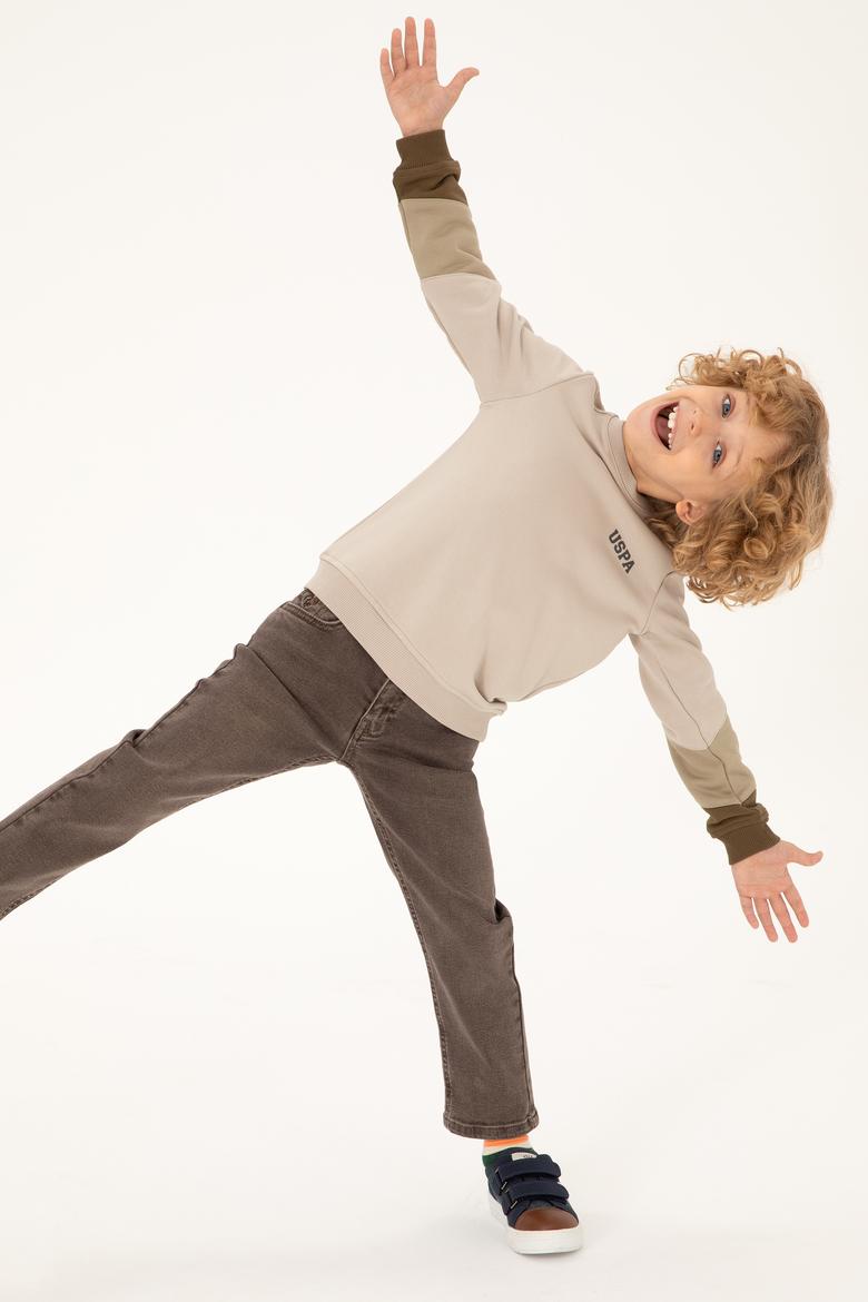 Erkek Çocuk Taş Bisiklet Yaka Sweatshirt - 50293604019