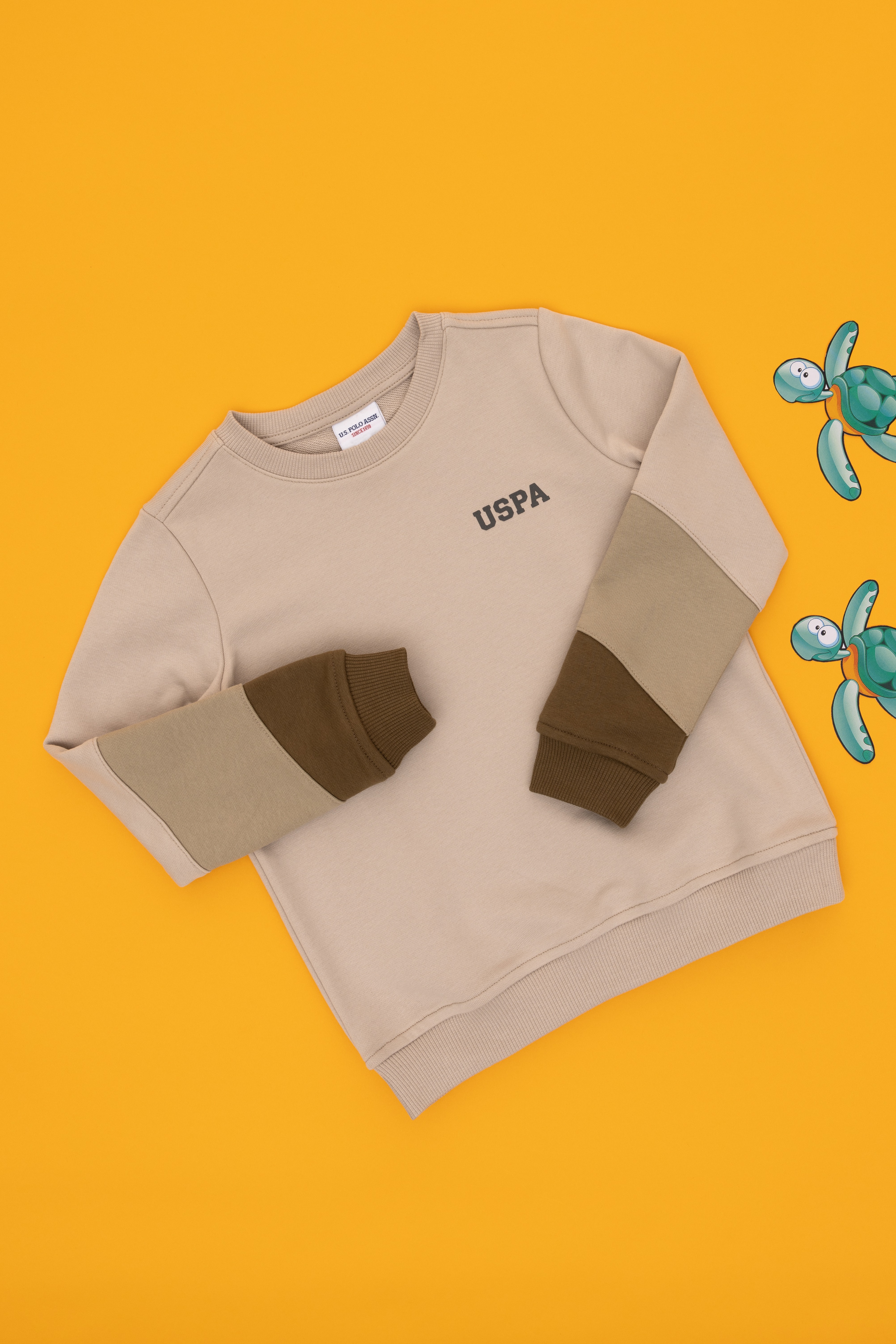 Erkek Çocuk Taş Bisiklet Yaka Sweatshirt - Image 3
