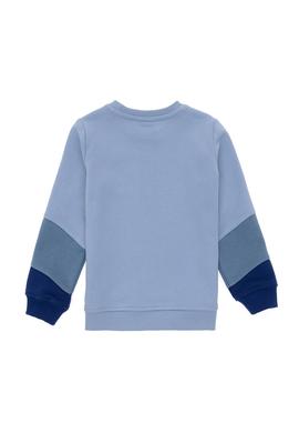 Erkek Çocuk Açık Mavi Bisiklet Yaka Sweatshirt - 50293604008