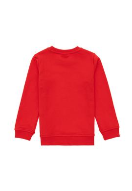 Erkek Çocuk Kırmızı Bisiklet Yaka Sweatshirt - 50293567007