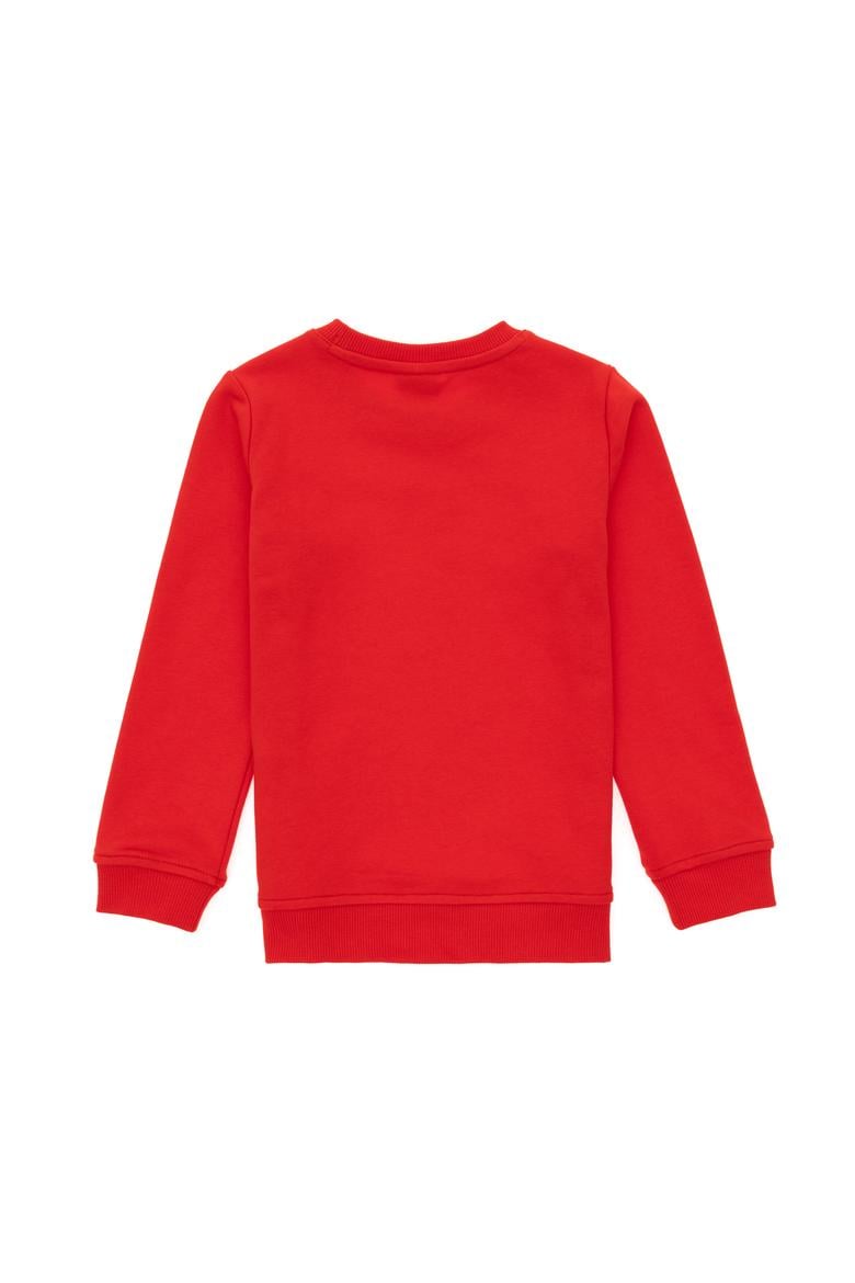 Erkek Çocuk Kırmızı Bisiklet Yaka Sweatshirt - 50293567007