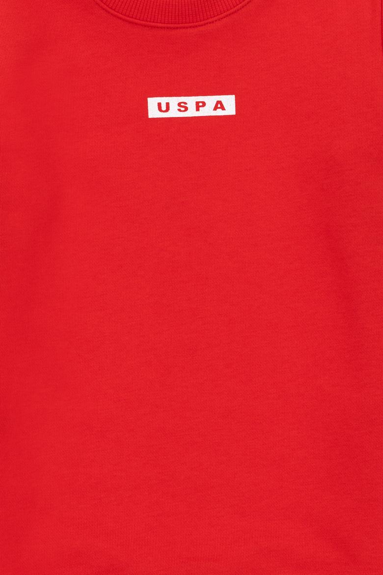 Erkek Çocuk Kırmızı Bisiklet Yaka Sweatshirt - 50293567007