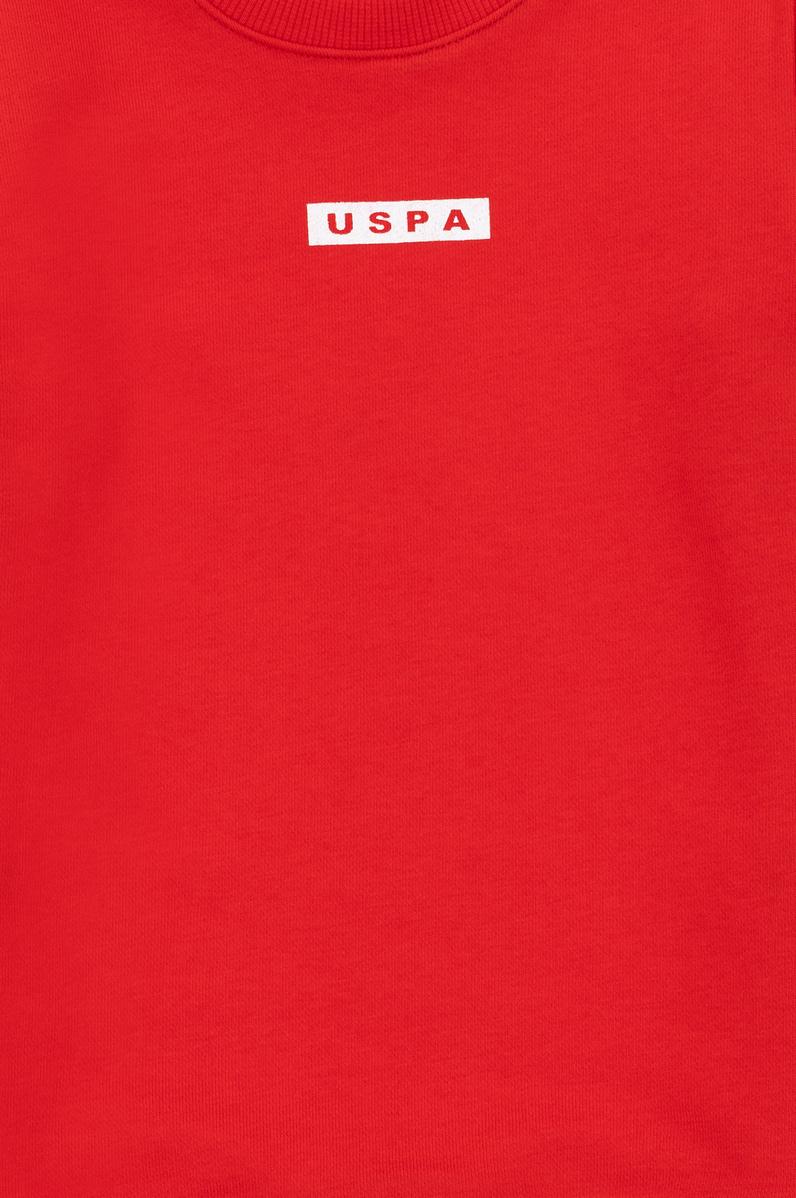 Erkek Çocuk Kırmızı Bisiklet Yaka Sweatshirt