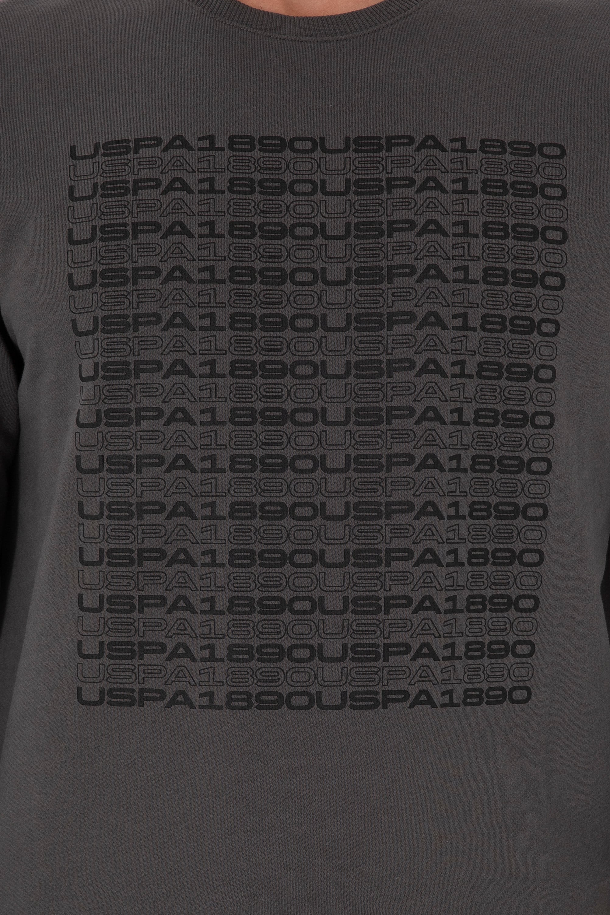 Erkek Regular Fit Bisiklet Yaka Antrasit Sweatshirt