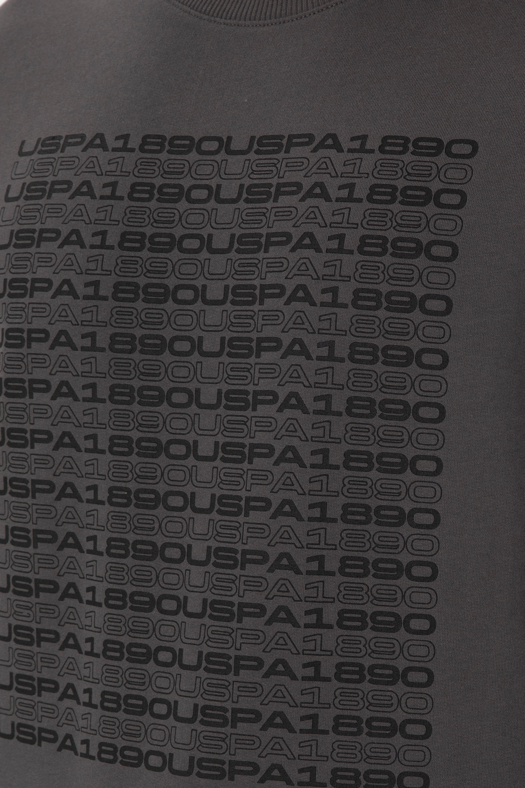 Erkek Regular Fit Bisiklet Yaka Antrasit Sweatshirt - Image 7