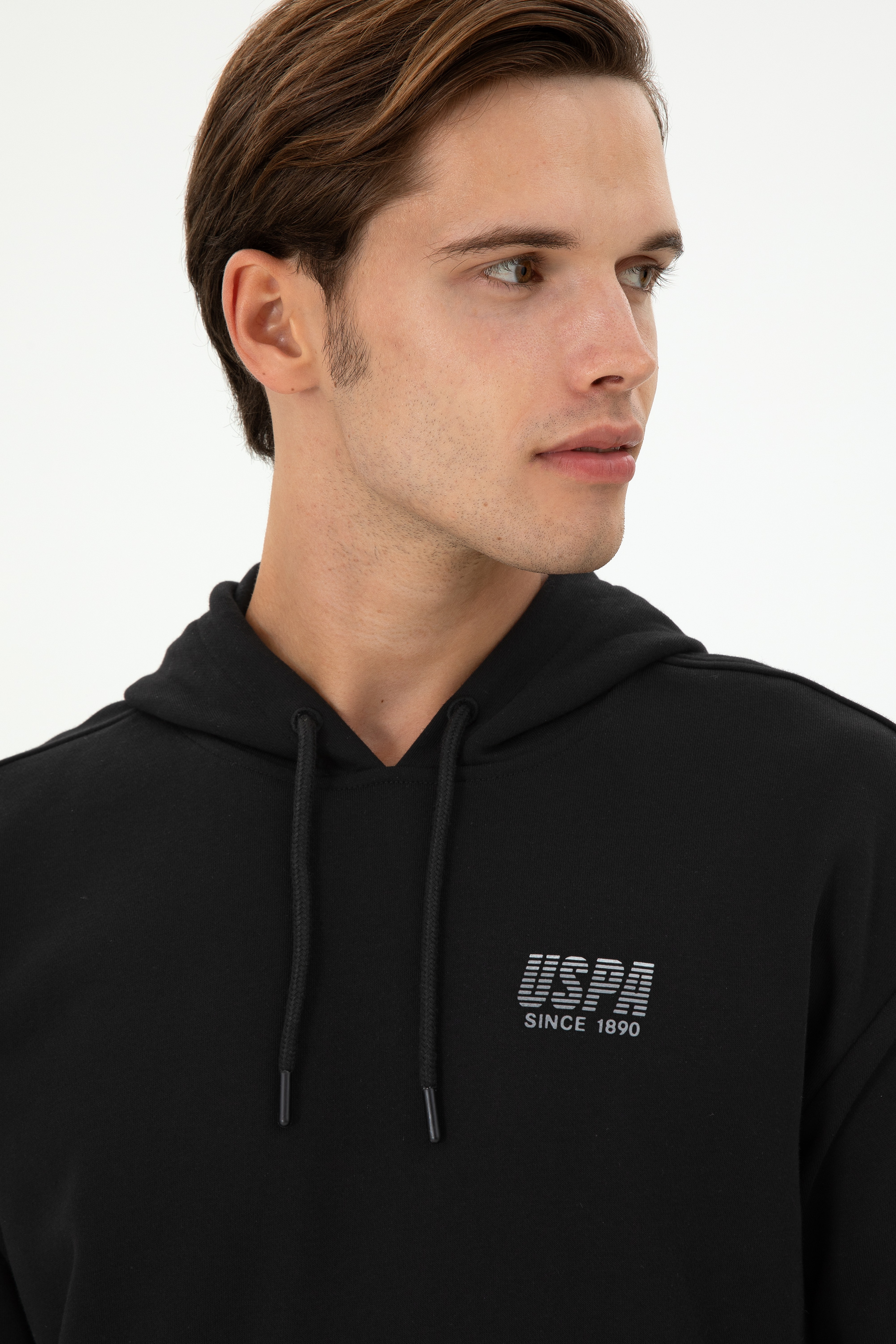 Erkek Siyah Sweatshirt - Image 2