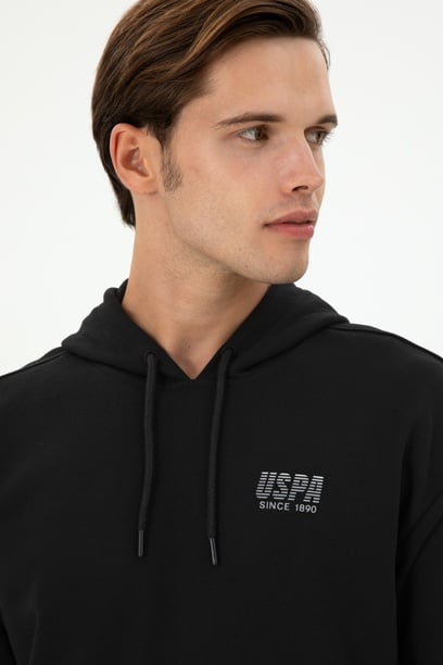 Erkek Siyah Sweatshirt