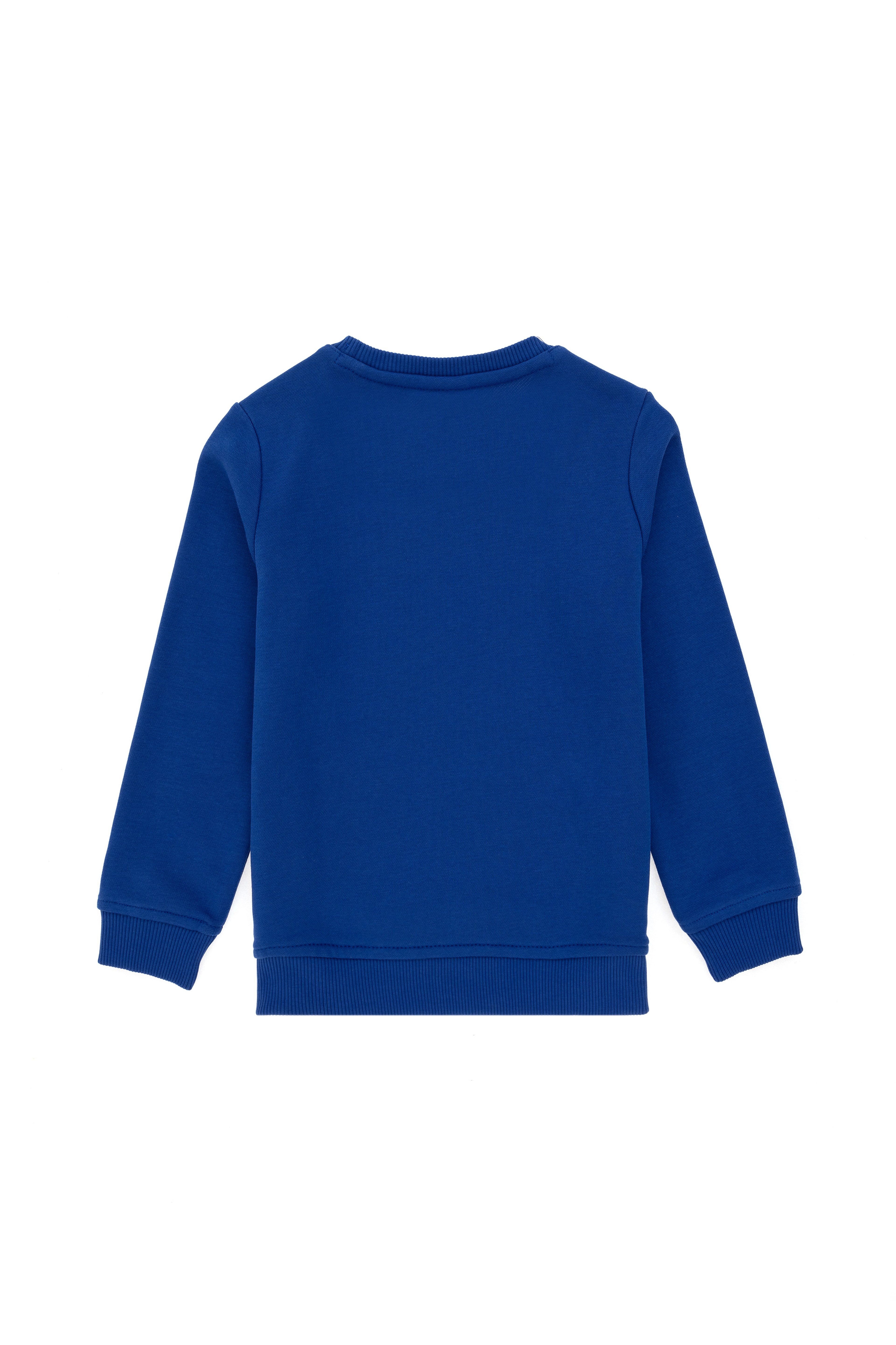 Erkek Çocuk Saks Basic Bisiklet Yaka Sweatshirt - Image 4