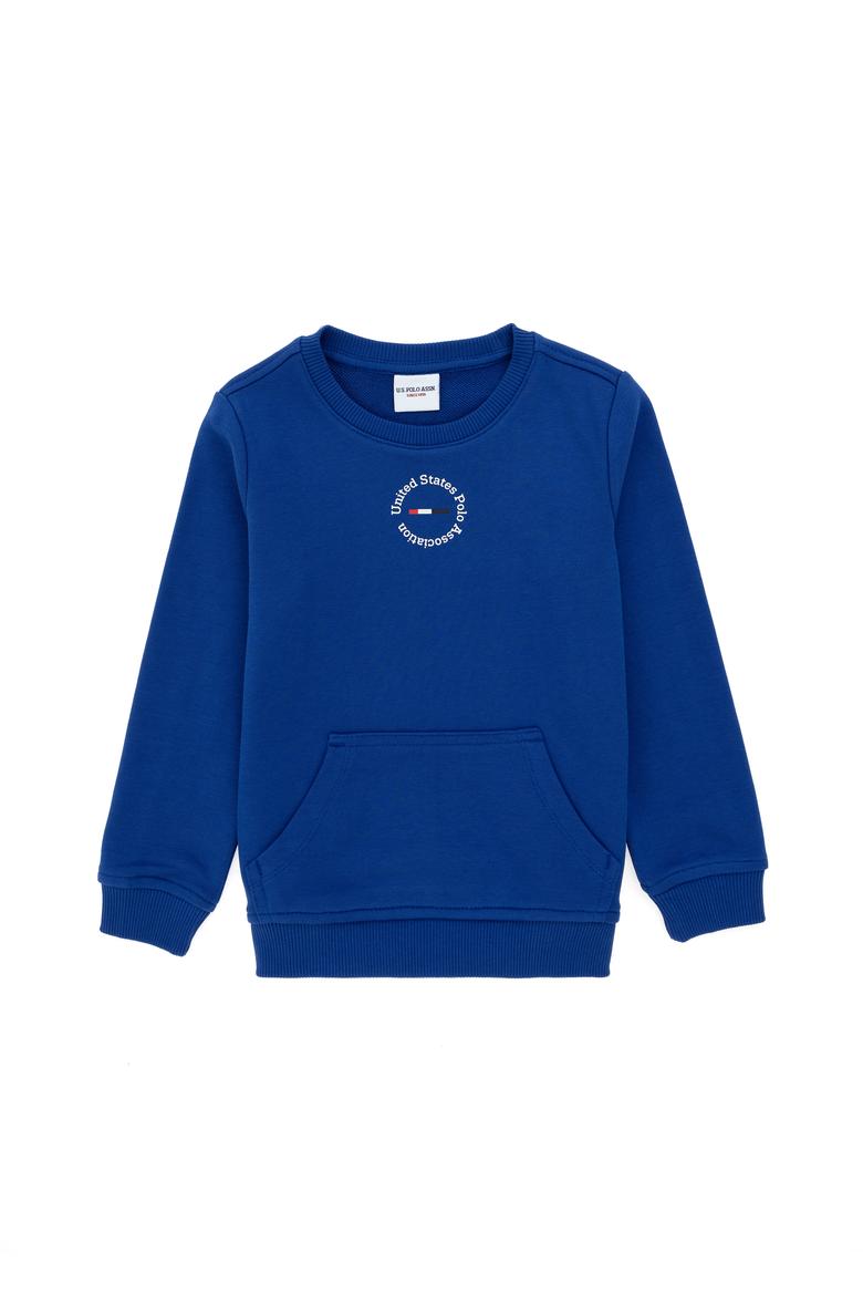 Erkek Çocuk Saks Basic Bisiklet Yaka Sweatshirt - 50293592035