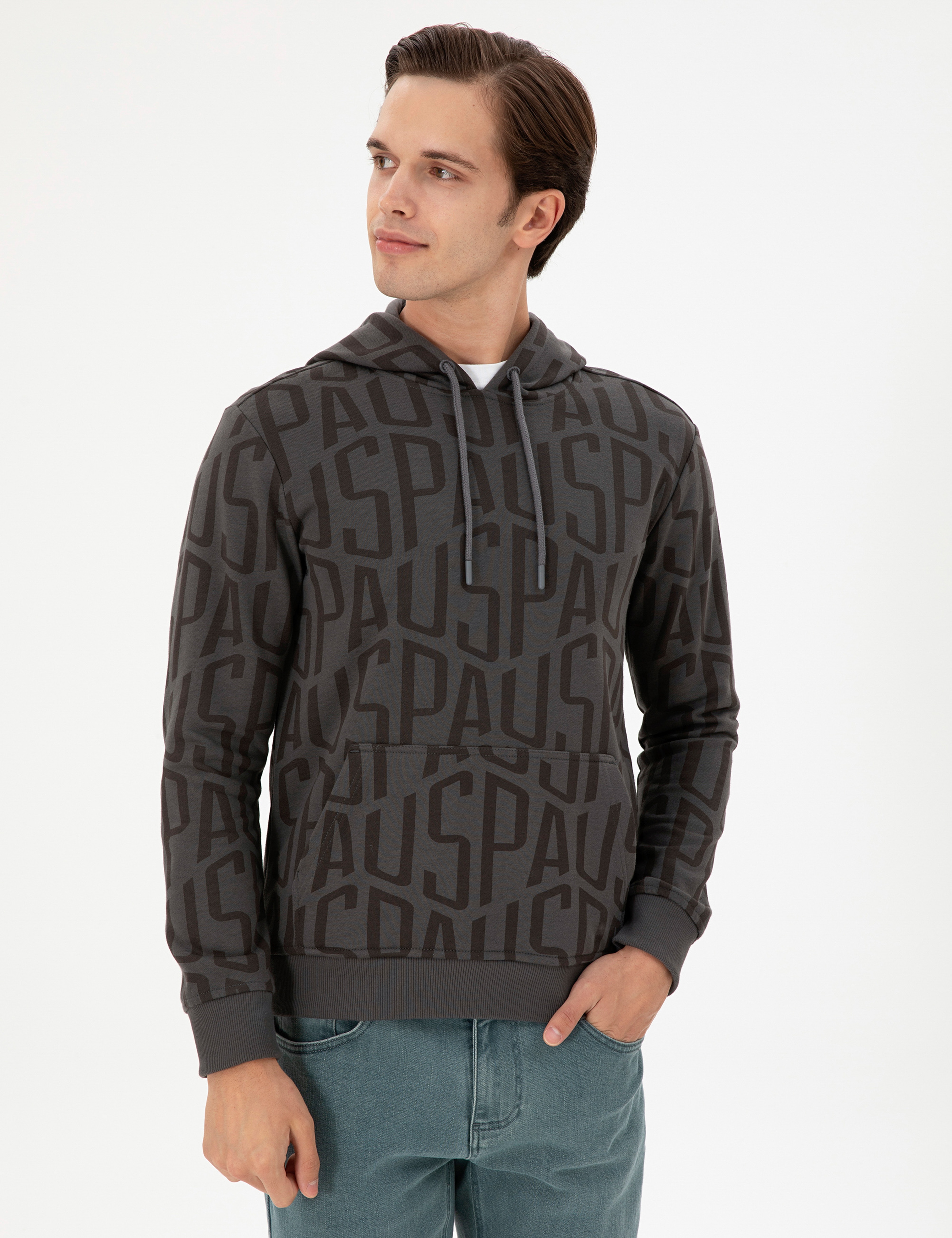 Erkek Antrasit Sweatshirt - Image 3