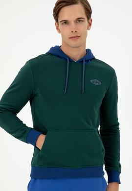 Erkek Koyu Yeşil Sweatshirt - 50293440011