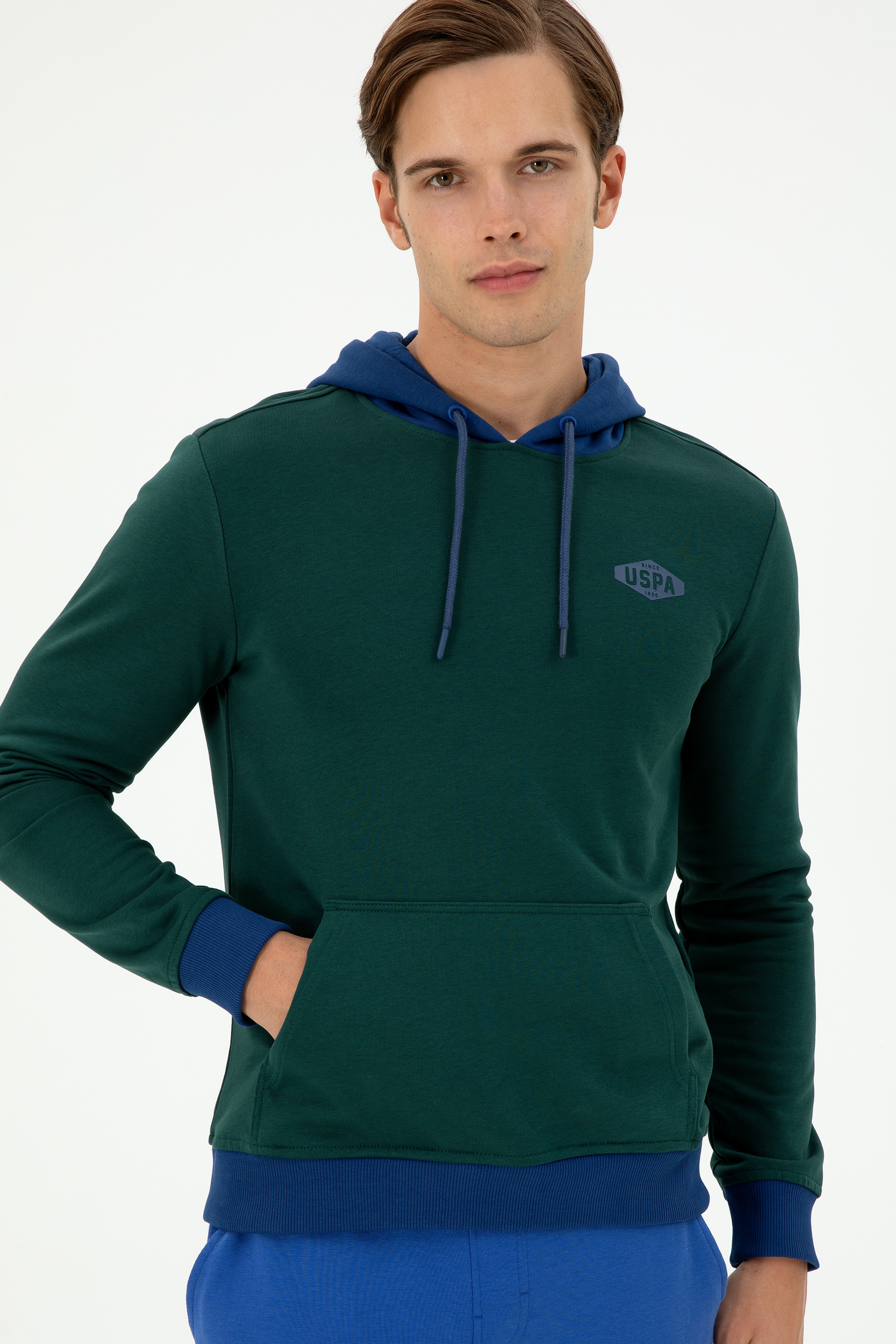 Erkek Koyu Yeşil Sweatshirt - Image 3