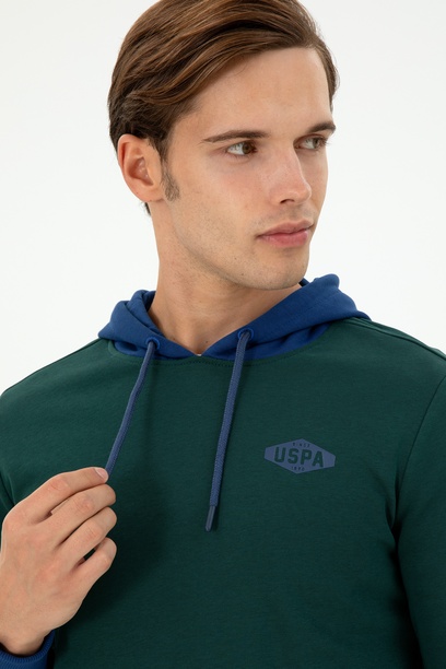 Erkek Koyu Yeşil Sweatshirt