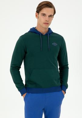 Erkek Koyu Yeşil Sweatshirt - 50293440011