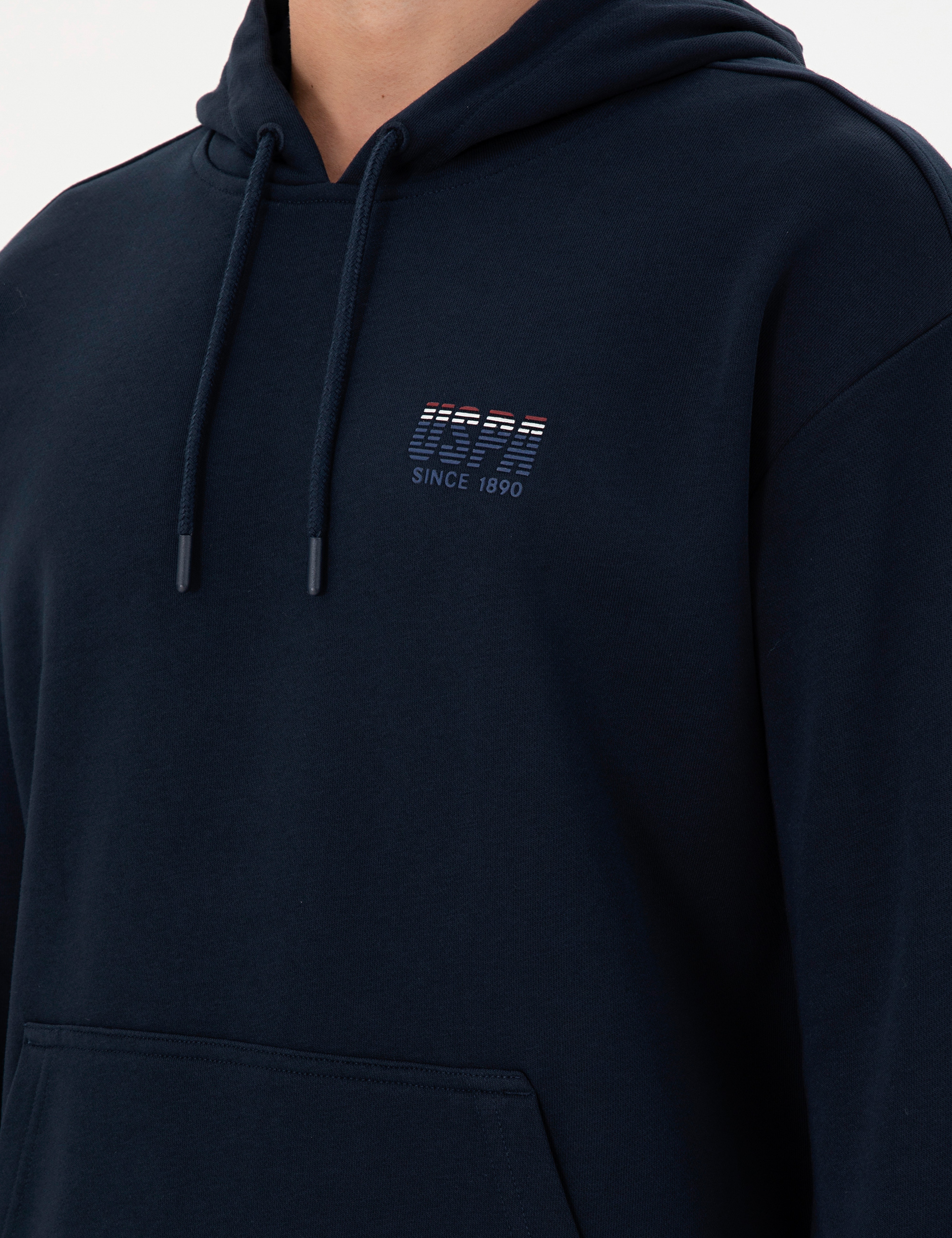 Erkek Lacivert Sweatshirt - Image 7