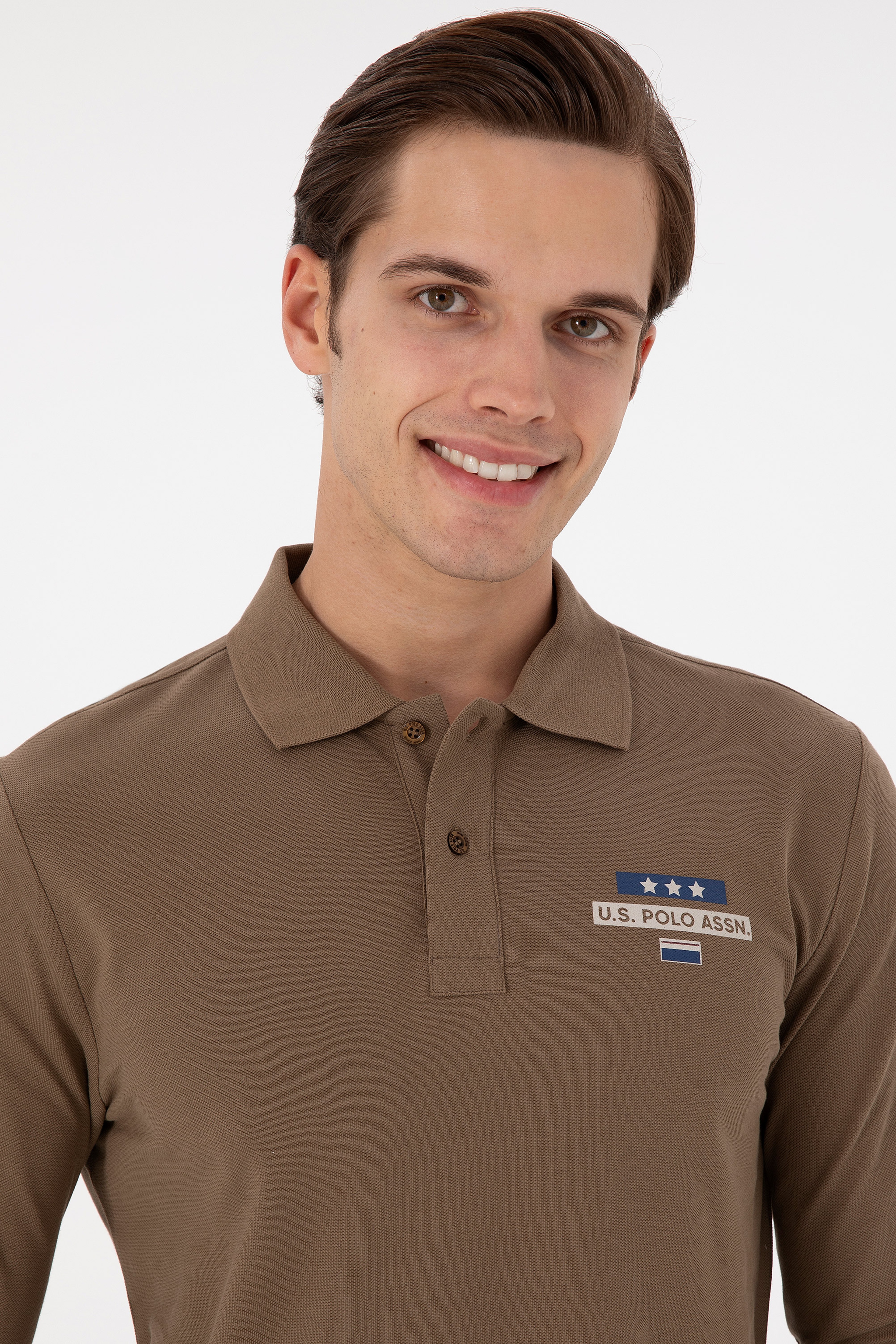 Erkek Haki Sweatshirt - Image 2