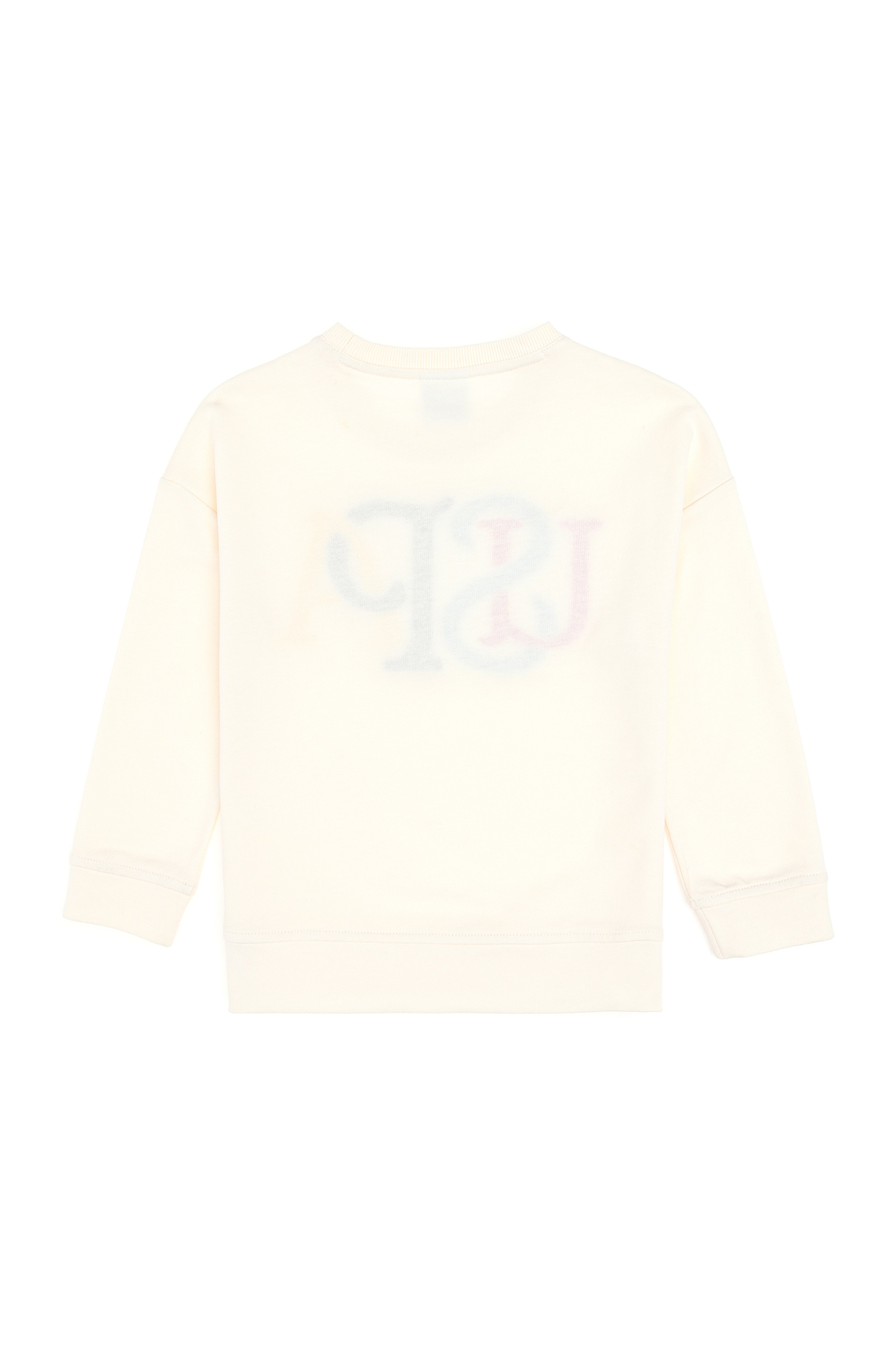 Kız Çocuk Krem Bisiklet Yaka Sweatshirt - Image 5