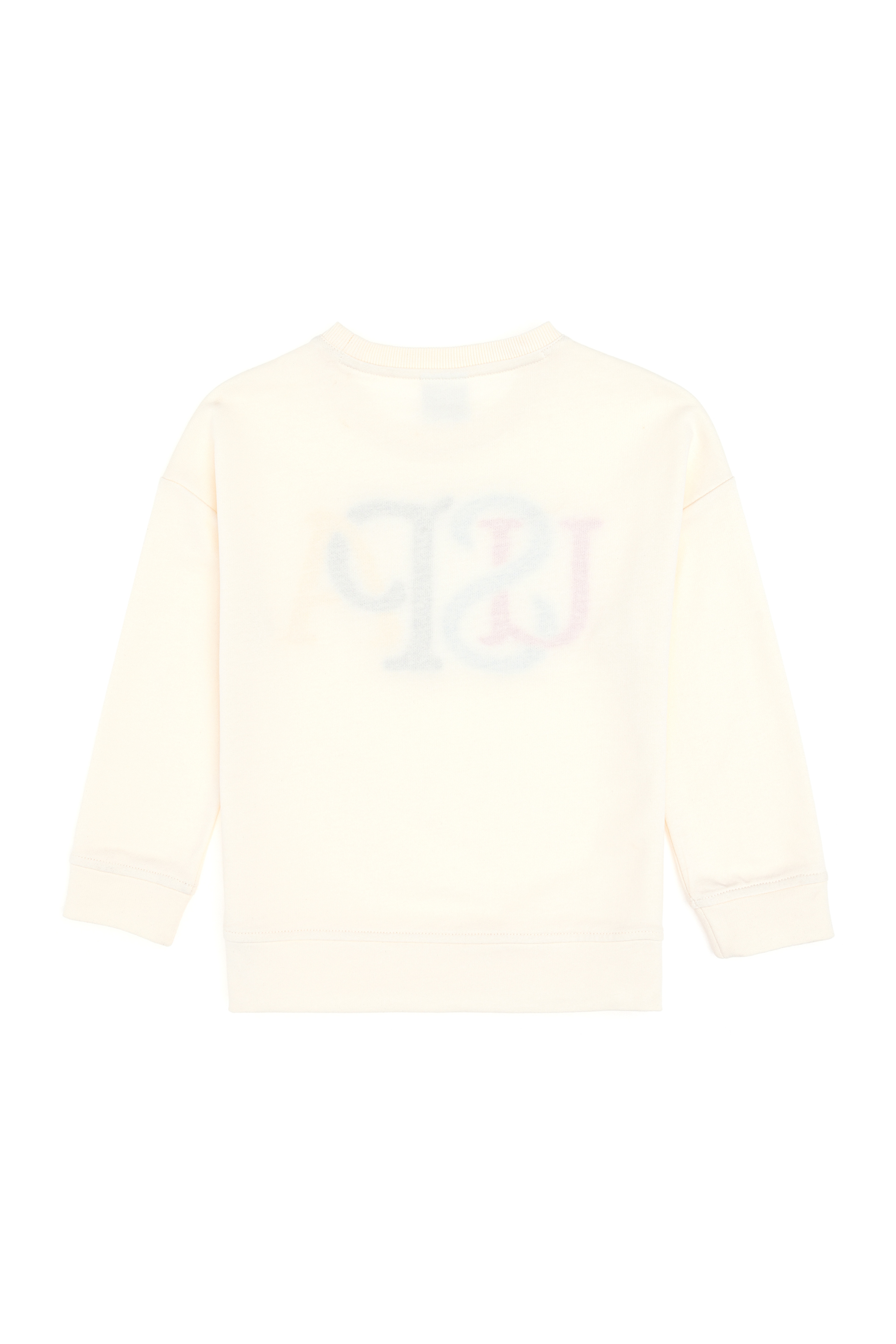 Kız Çocuk Krem Bisiklet Yaka Sweatshirt