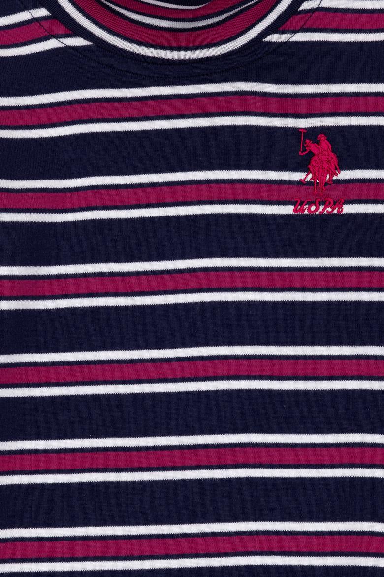 Kız Çocuk Lacivert Balıkçı Yaka Sweatshirt - 50296286002