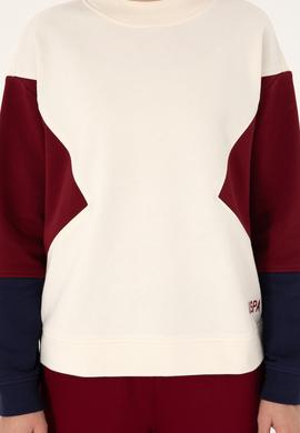 Kadın Krem Bisiklet Yaka Sweatshirt - 50297330007