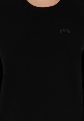 Kadın Siyah Basic Bisiklet Yaka Sweatshirt - 50297296029