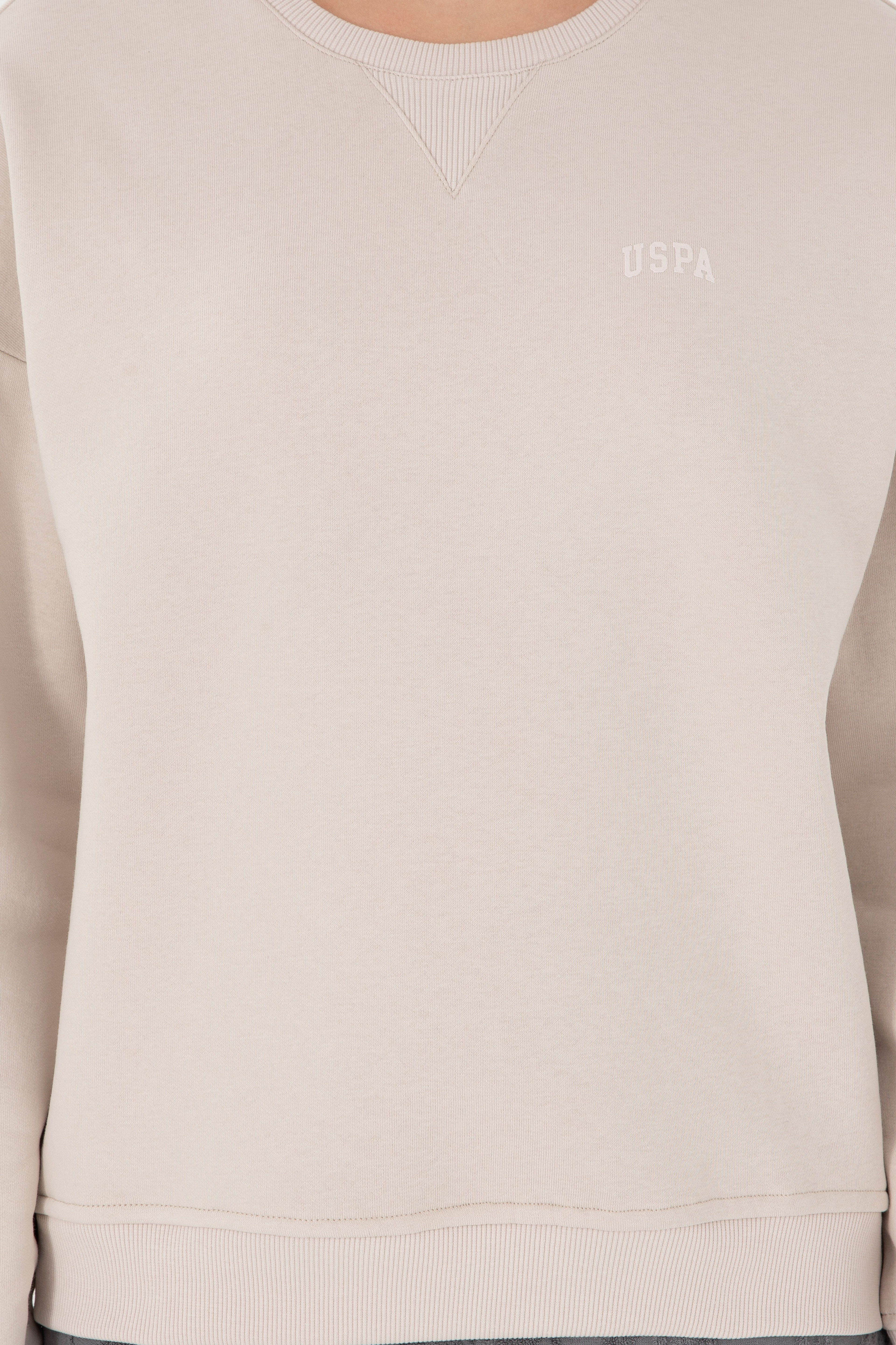 Kadın Taş Basic Bisiklet Yaka Sweatshirt - Image 6