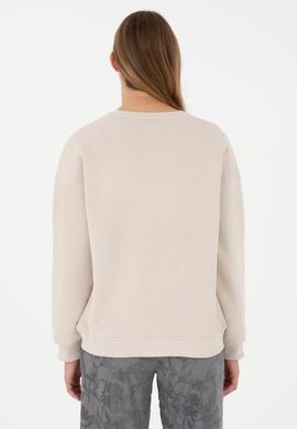 Kadın Taş Basic Bisiklet Yaka Sweatshirt - 50297296047