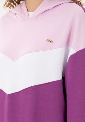 Kadın Menekşe Kapüşonlu Sweatshirt - 50297376007