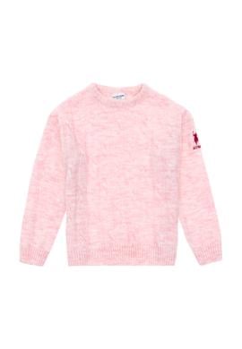 Kız Çocuk Pembe Bisiklet Yaka Kazak - 50297150004