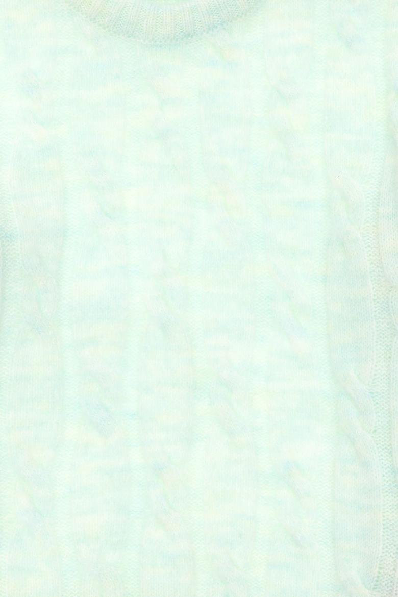 Kız Çocuk Su Yeşili Bisiklet Yaka Kazak - 50297150022