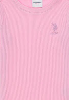 Kız Çocuk Pembe Bisiklet Yaka Sweatshirt - 50298174030