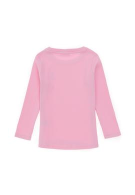 Kız Çocuk Pembe Bisiklet Yaka Sweatshirt - 50298174030