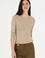 Kadın Açık Haki Bisiklet Yaka Sweatshirt
