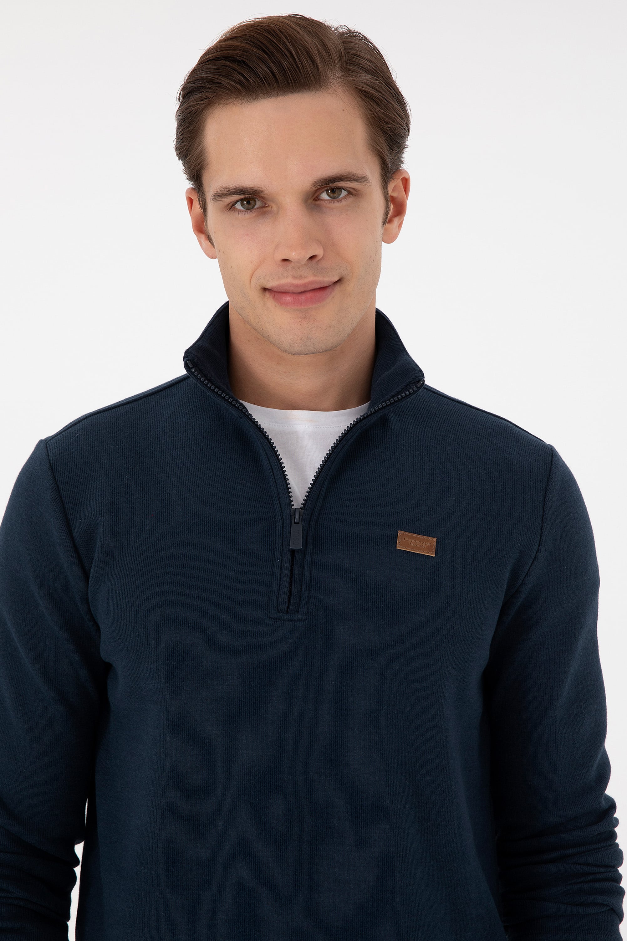 Erkek Lacivert Basic Sweatshirt