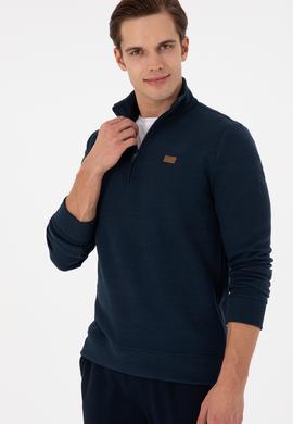 Erkek Lacivert Basic Sweatshirt - 50298243033