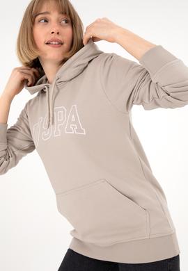 Erkek Regular Fit Kapüşonlu Taş Basic Sweatshirt - 50295175061