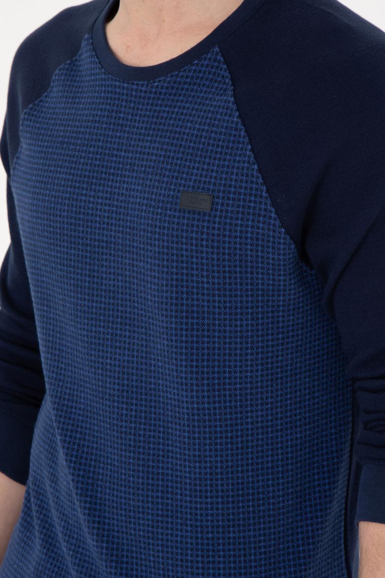 Erkek Lacivert Sweatshirt - 50290763017