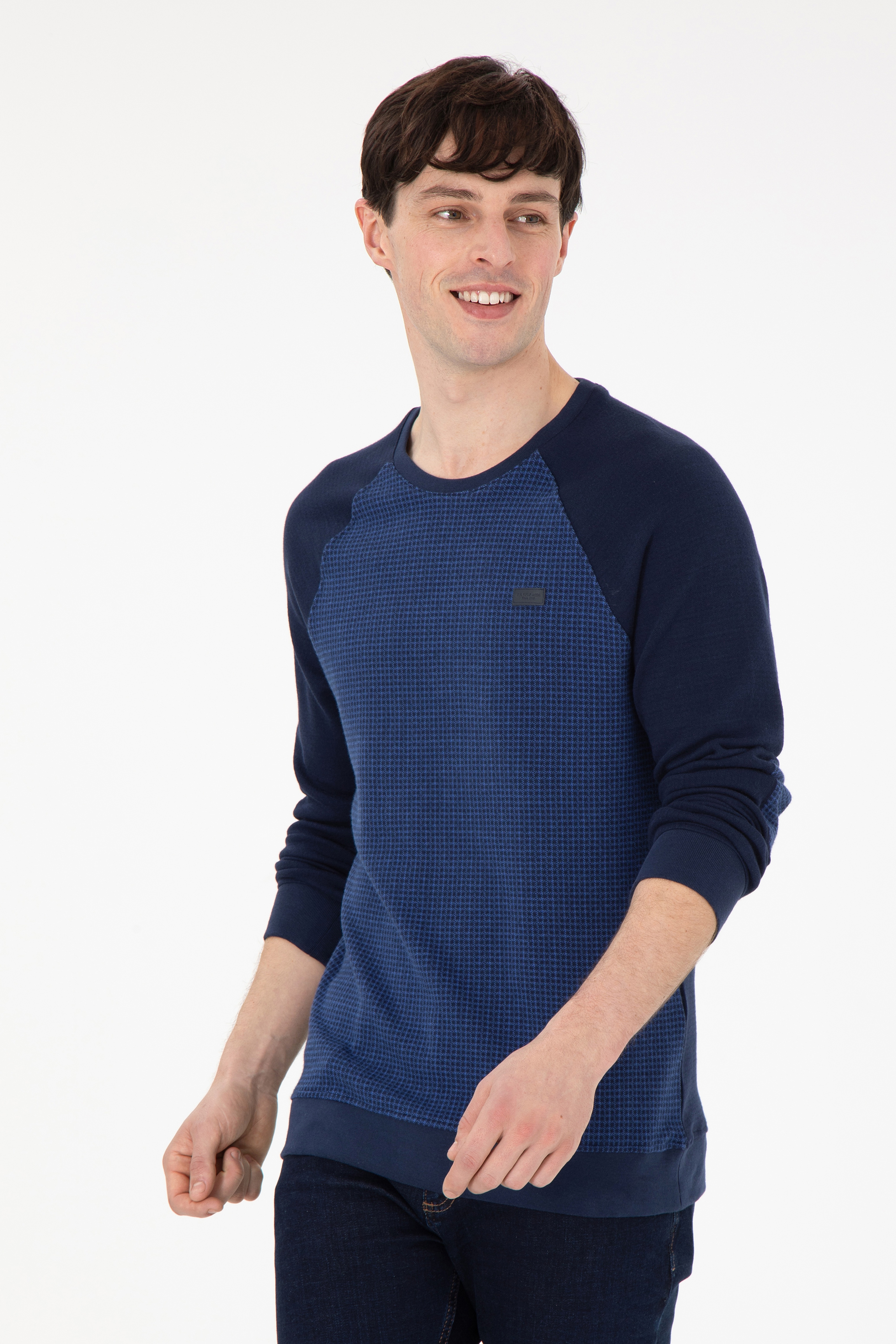 Erkek Lacivert Sweatshirt - Image 1