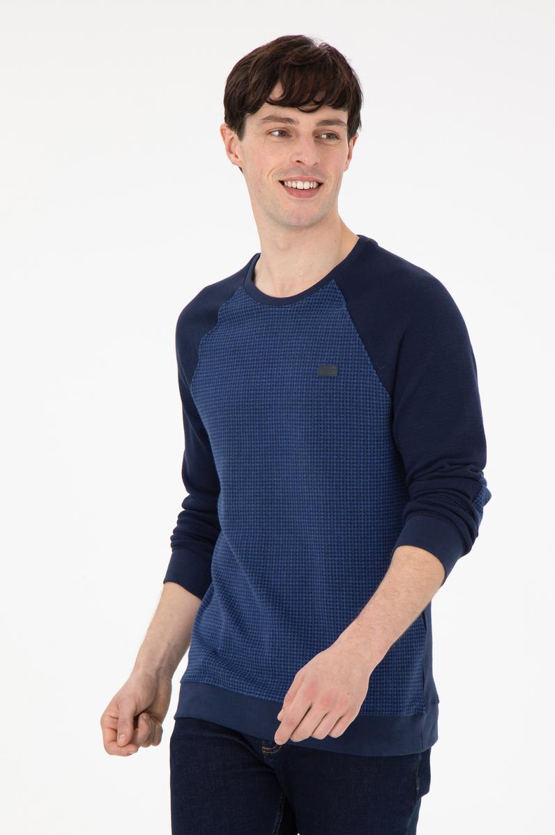 Erkek Lacivert Sweatshirt