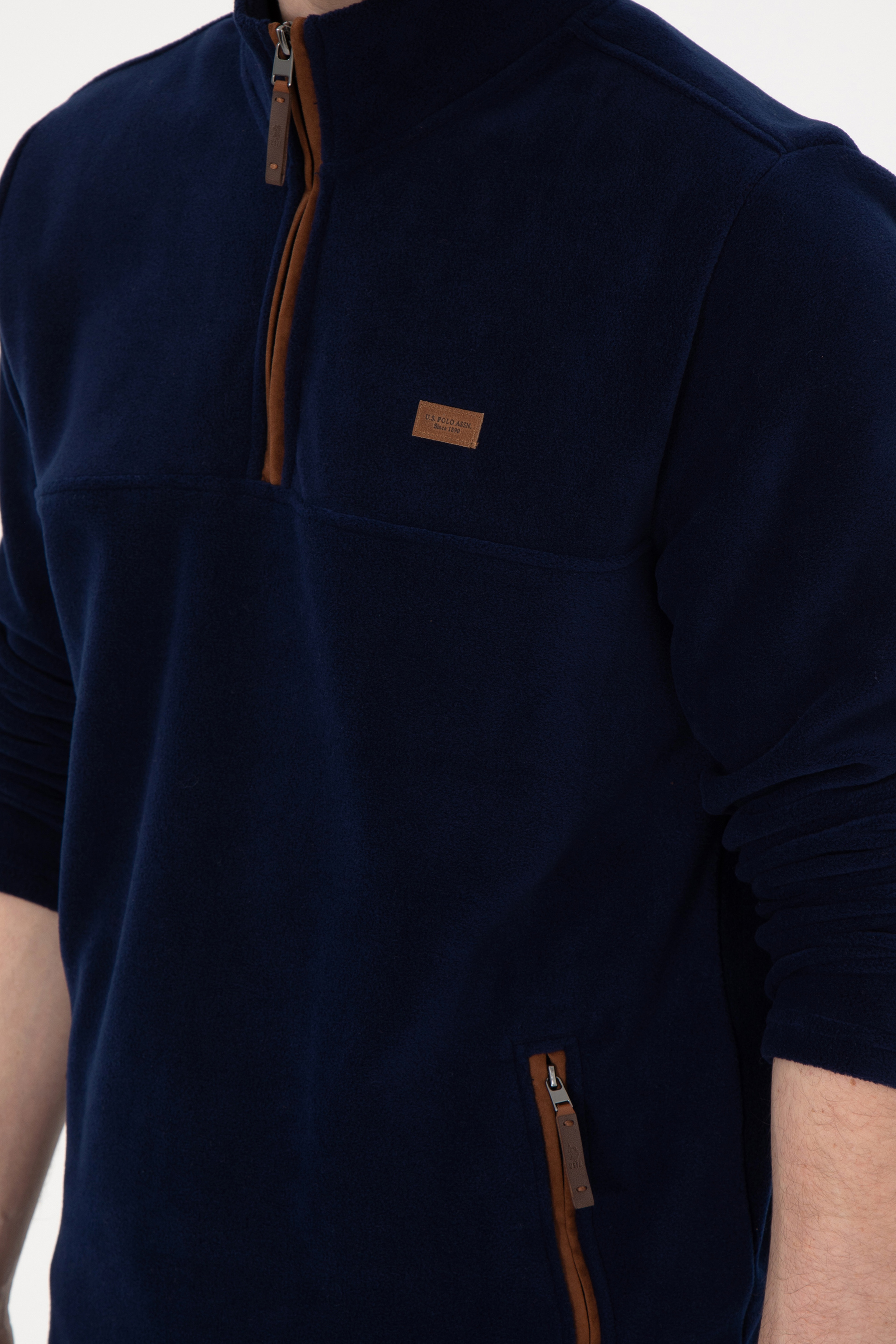 Erkek Lacivert Sweatshirt - Image 7