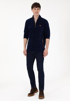 Erkek Lacivert Sweatshirt - 50290609011