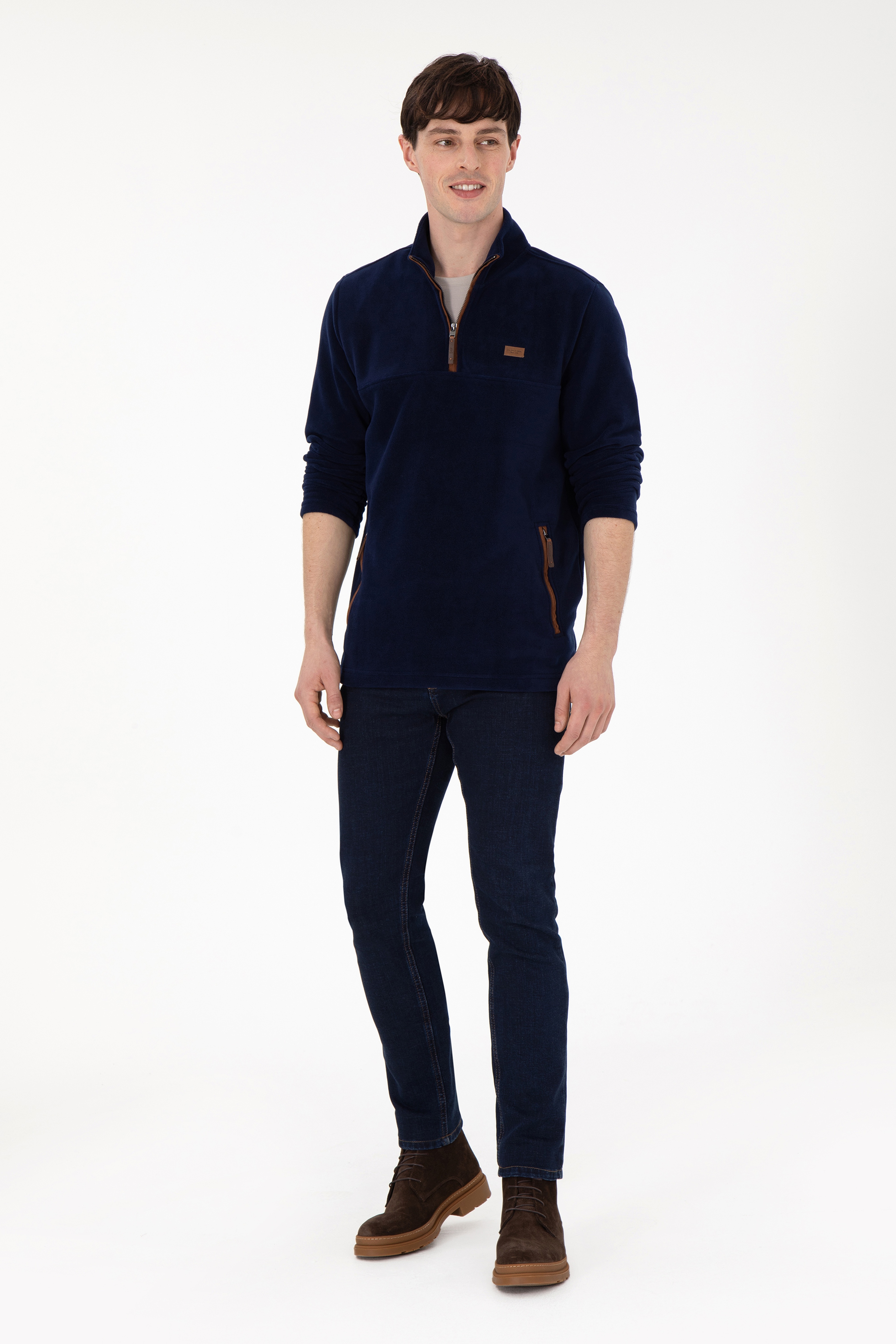 Erkek Lacivert Sweatshirt