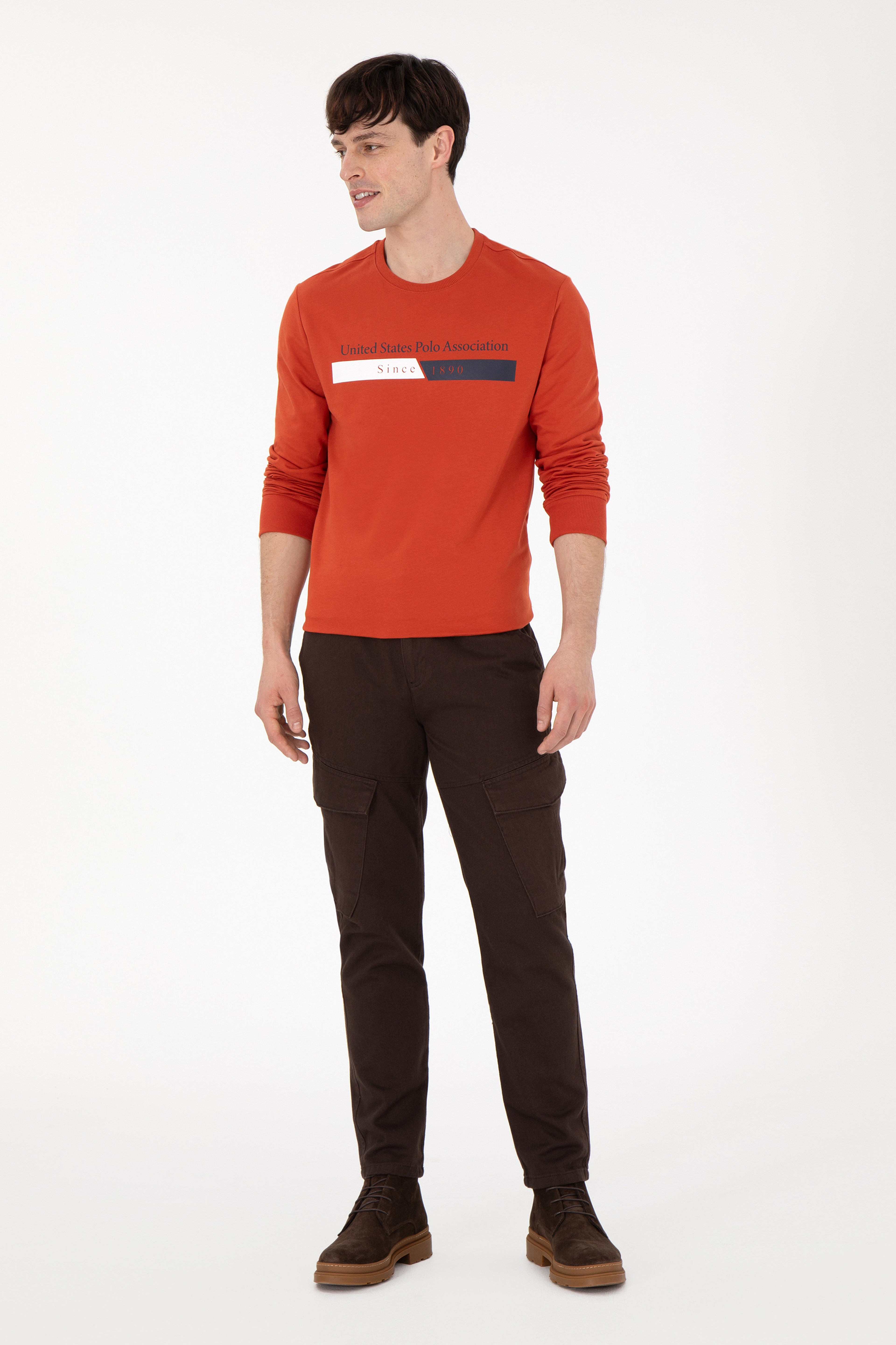 Erkek Kiremit Sweatshirt - Image 4
