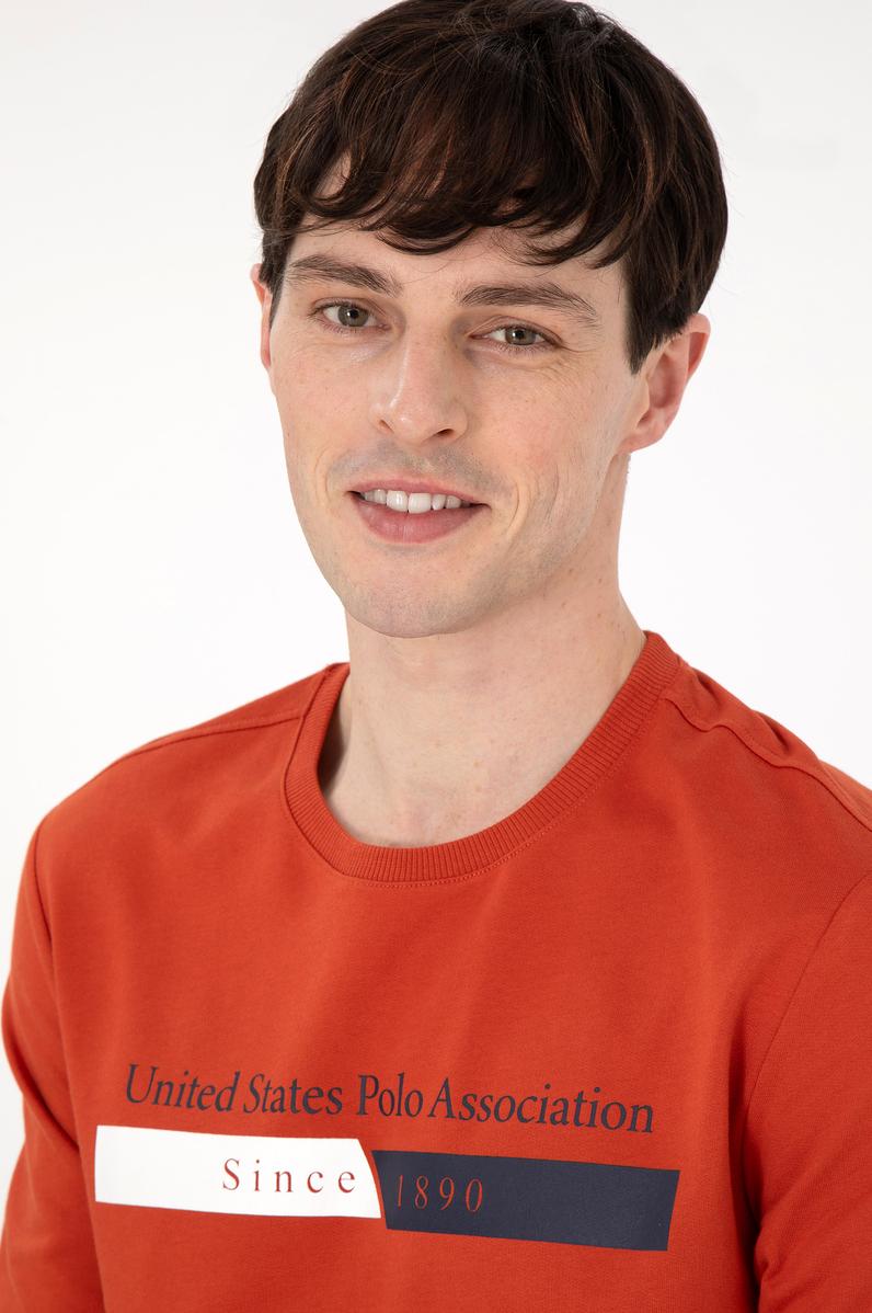 Erkek Kiremit Sweatshirt